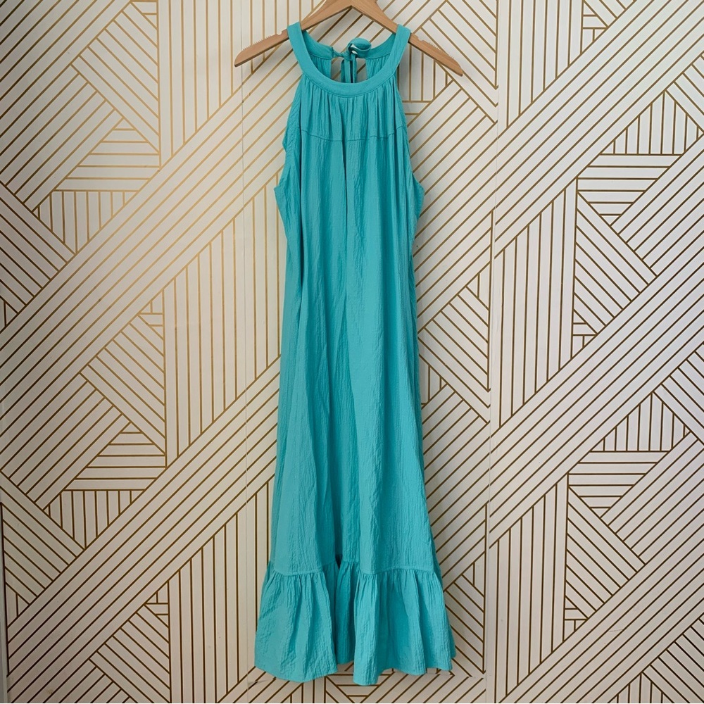 Calvin Klein Teal Halter Maxi Dress - Picture 10 of 10